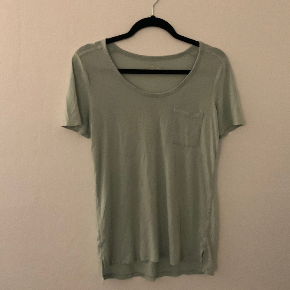 Loft t-shirt in seafoam green color